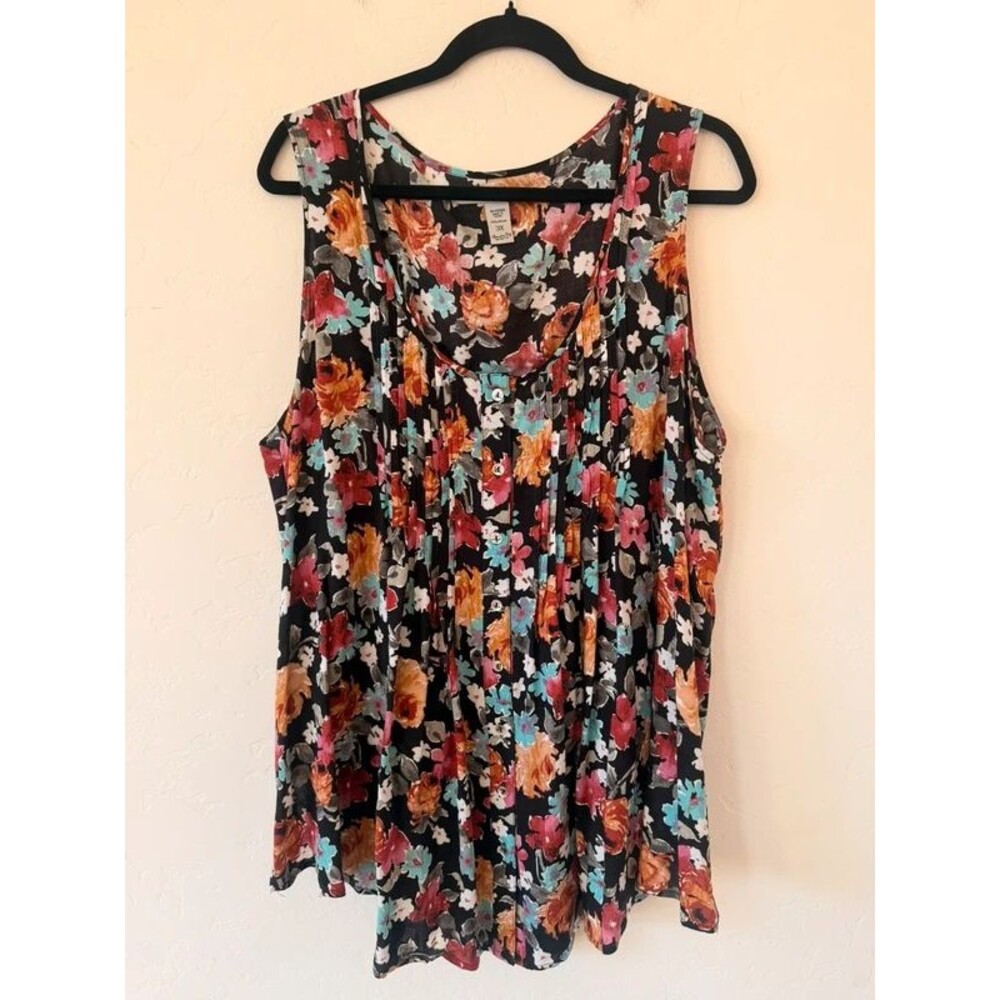 American Rag Floral Blouse Size 3XL